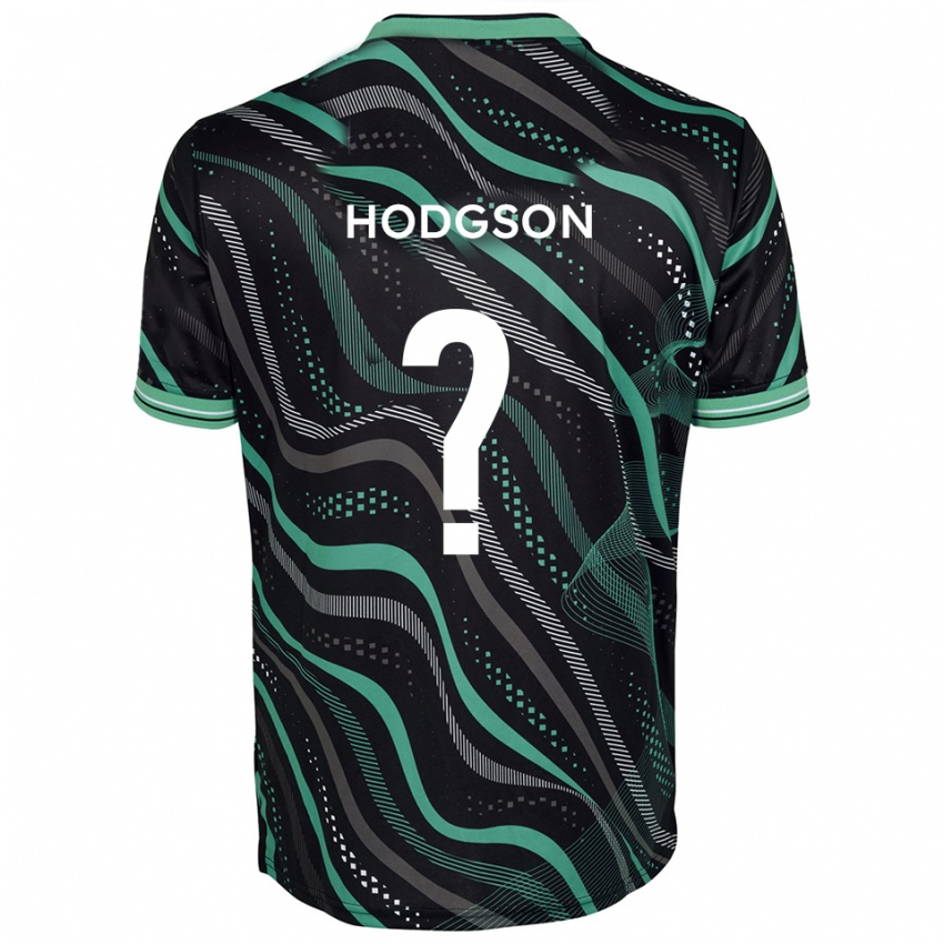 נשים Jamie Hodgson #0 שחור ירוק הרחק ג'רזי 2025/26 חולצה קצרה