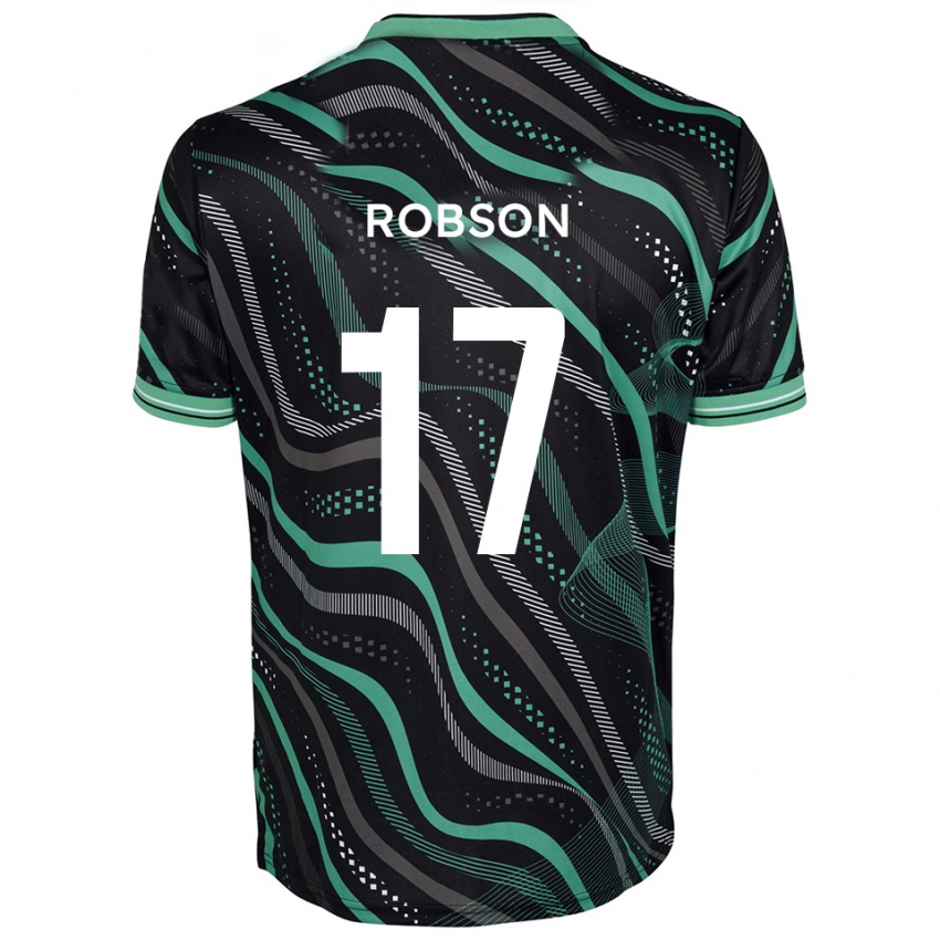 נשים אית'ן רובסון #17 שחור ירוק הרחק ג'רזי 2025/26 חולצה קצרה