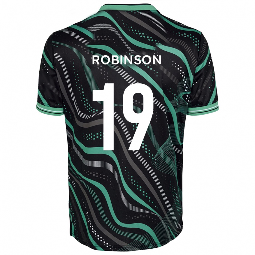 נשים Jack Robinson #19 שחור ירוק הרחק ג'רזי 2025/26 חולצה קצרה