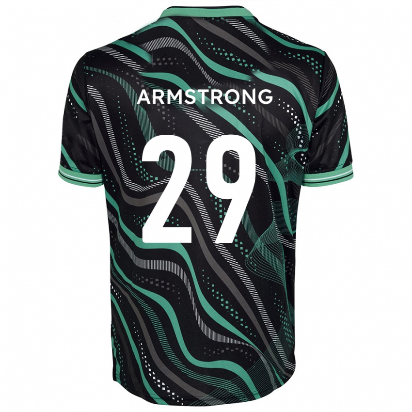 נשים Luke Armstrong #29 שחור ירוק הרחק ג'רזי 2025/26 חולצה קצרה