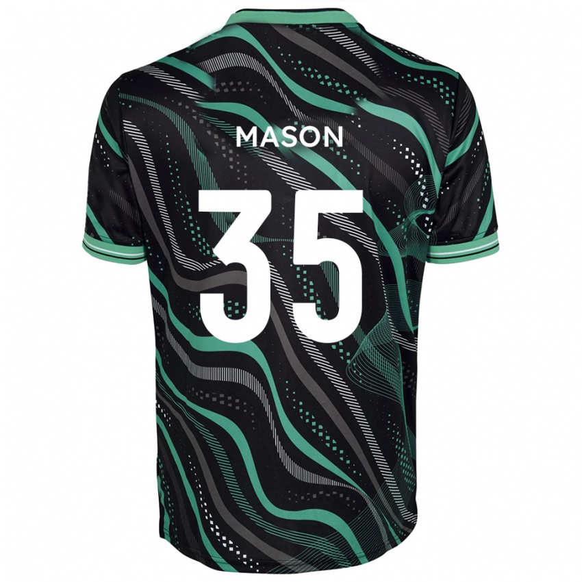 נשים סב מייסון #35 שחור ירוק הרחק ג'רזי 2025/26 חולצה קצרה