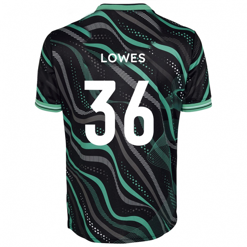 נשים ג׳ונה לאווס #36 שחור ירוק הרחק ג'רזי 2025/26 חולצה קצרה