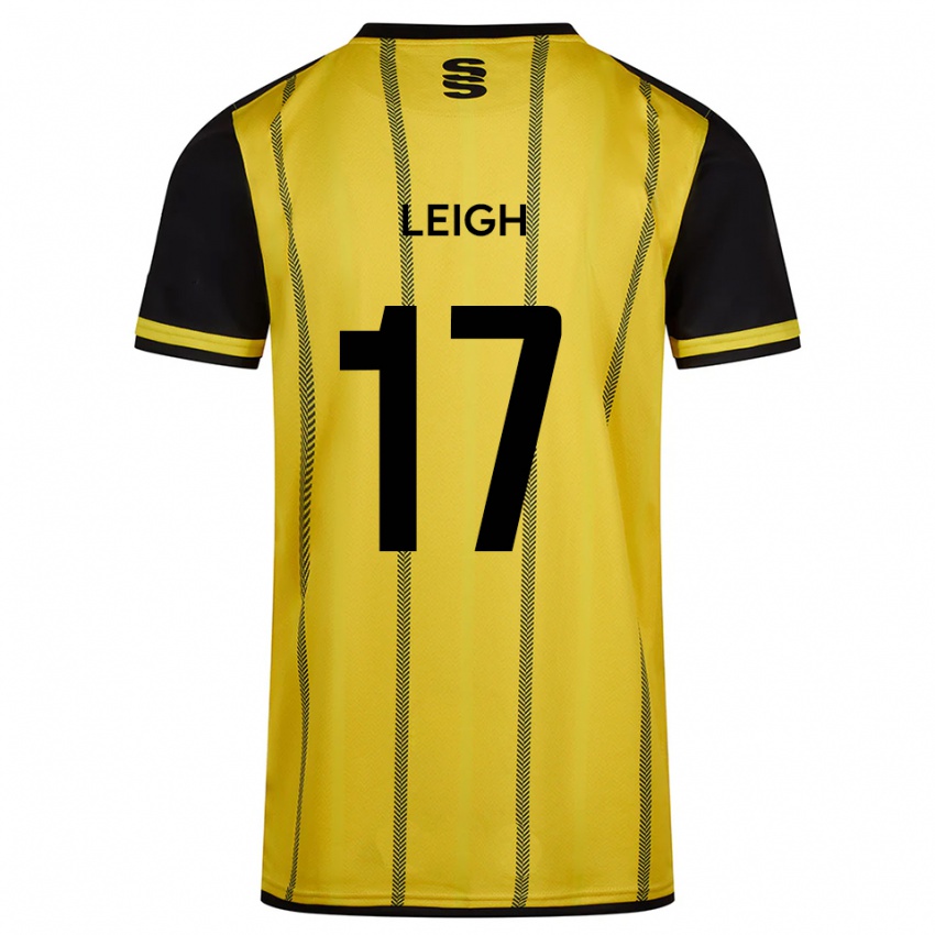 נשים Isaac Leigh #17 צהוב שחור הרחק ג'רזי 2025/26 חולצה קצרה