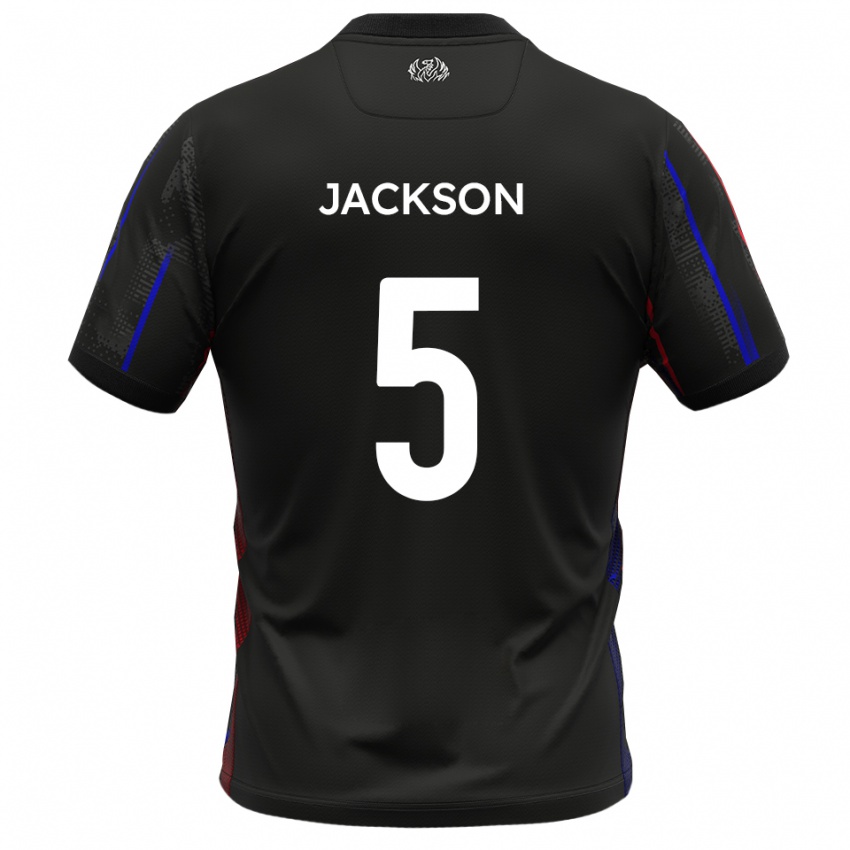 נשים Ben Jackson #5 שחור אדום הרחק ג'רזי 2025/26 חולצה קצרה