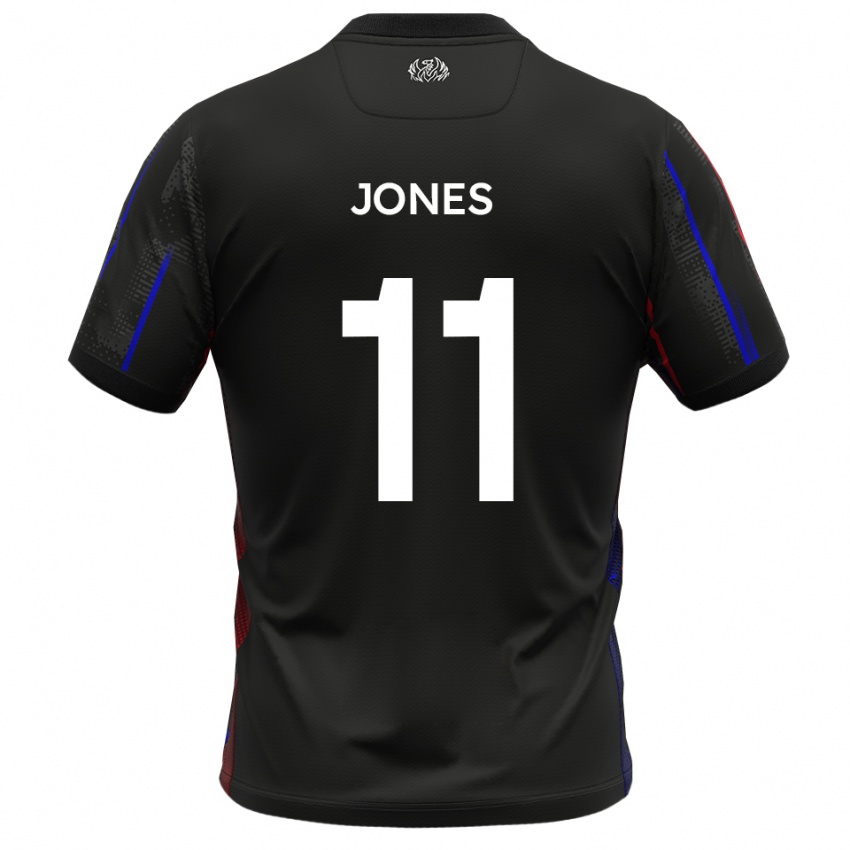 נשים Ryan Jones #11 שחור אדום הרחק ג'רזי 2025/26 חולצה קצרה