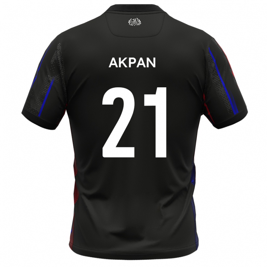 נשים אשלי אקפן #21 שחור אדום הרחק ג'רזי 2025/26 חולצה קצרה