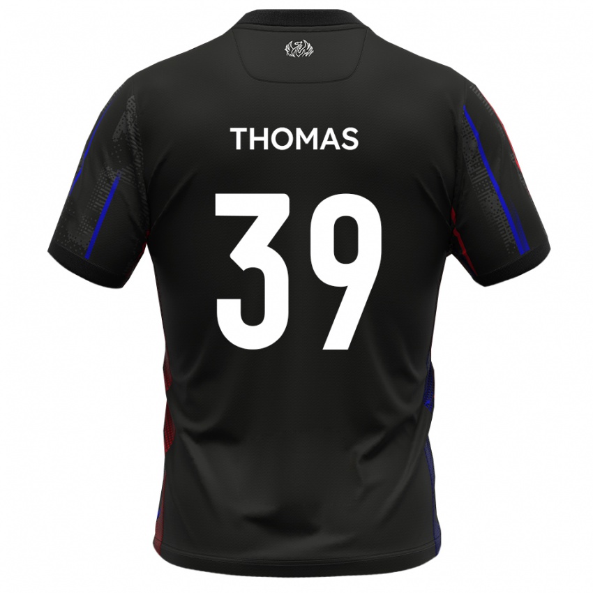 נשים קוואמי תומאס #39 שחור אדום הרחק ג'רזי 2025/26 חולצה קצרה