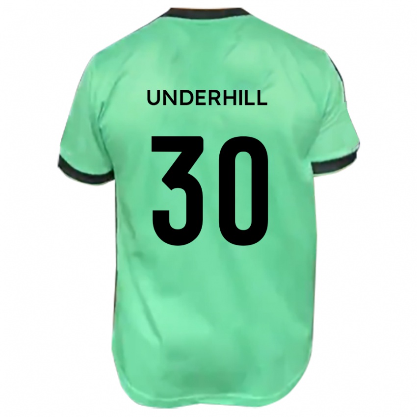 נשים Connor Underhill #30 טורקיז שחור הרחק ג'רזי 2025/26 חולצה קצרה