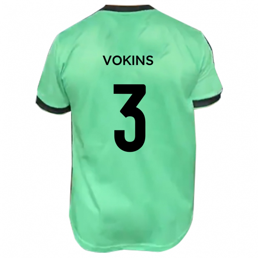 נשים ג'ייק ווקינס #3 טורקיז שחור הרחק ג'רזי 2025/26 חולצה קצרה