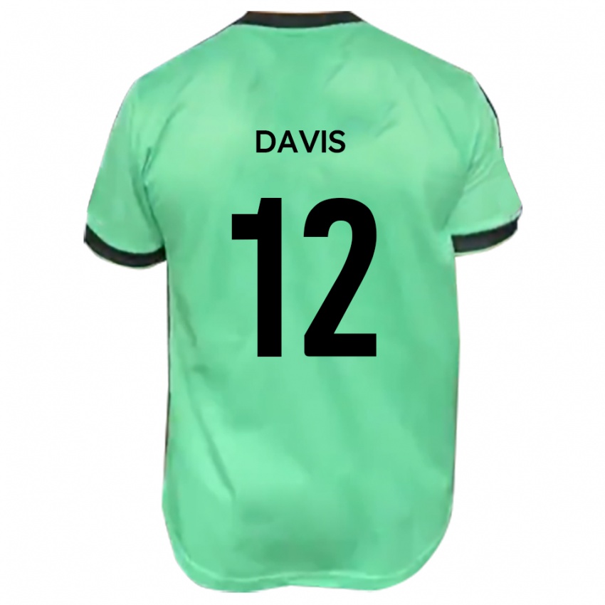 נשים Sonnie Davis #12 טורקיז שחור הרחק ג'רזי 2025/26 חולצה קצרה