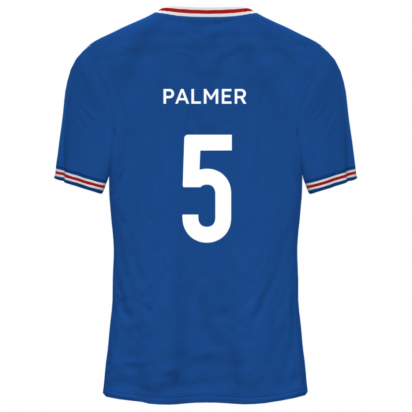 נשים Ashley Palmer #5 כחול דודג'ר הרחק ג'רזי 2025/26 חולצה קצרה