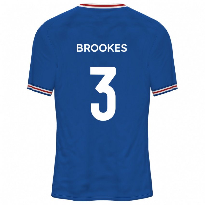 נשים בן ג׳ורג׳י ברוקס #3 כחול דודג'ר הרחק ג'רזי 2025/26 חולצה קצרה