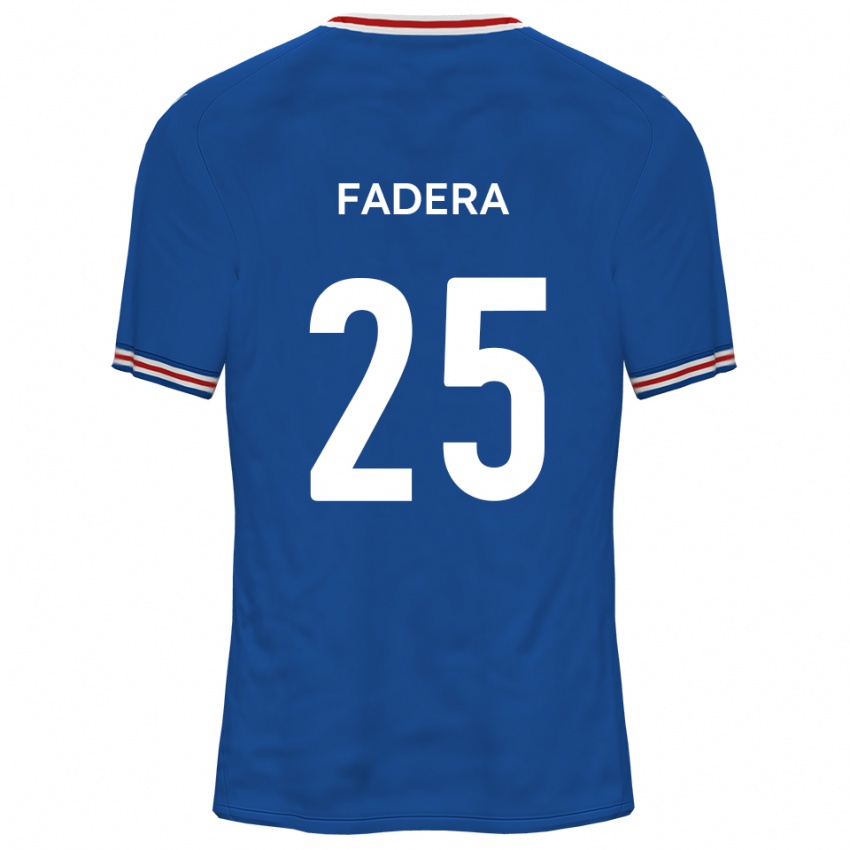 נשים Mo Fadera #25 כחול דודג'ר הרחק ג'רזי 2025/26 חולצה קצרה