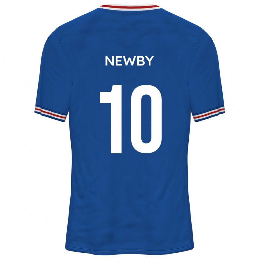 נשים אלכס ניובי #10 כחול דודג'ר הרחק ג'רזי 2025/26 חולצה קצרה