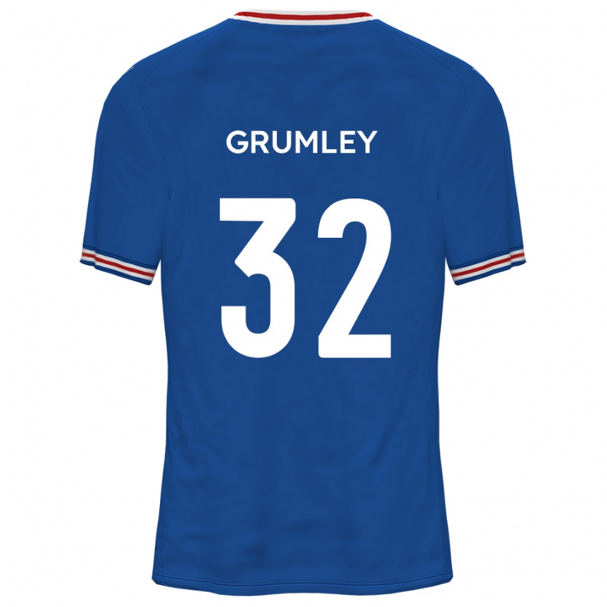נשים ג׳ורג׳ גראמלאי #32 כחול דודג'ר הרחק ג'רזי 2025/26 חולצה קצרה