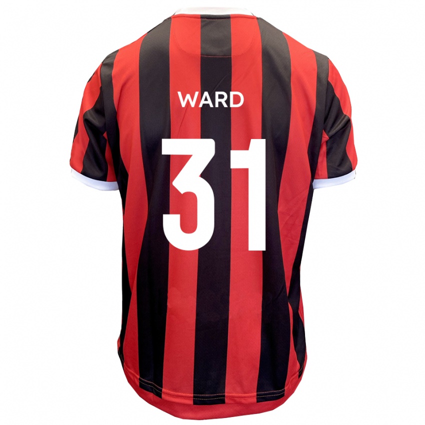 נשים ג'ד וורד #31 אדום שחור הרחק ג'רזי 2025/26 חולצה קצרה