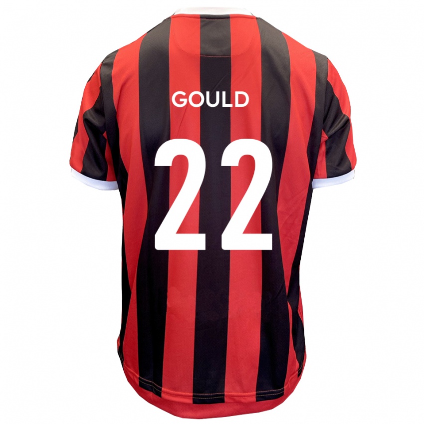 נשים Matt Gould #22 אדום שחור הרחק ג'רזי 2025/26 חולצה קצרה