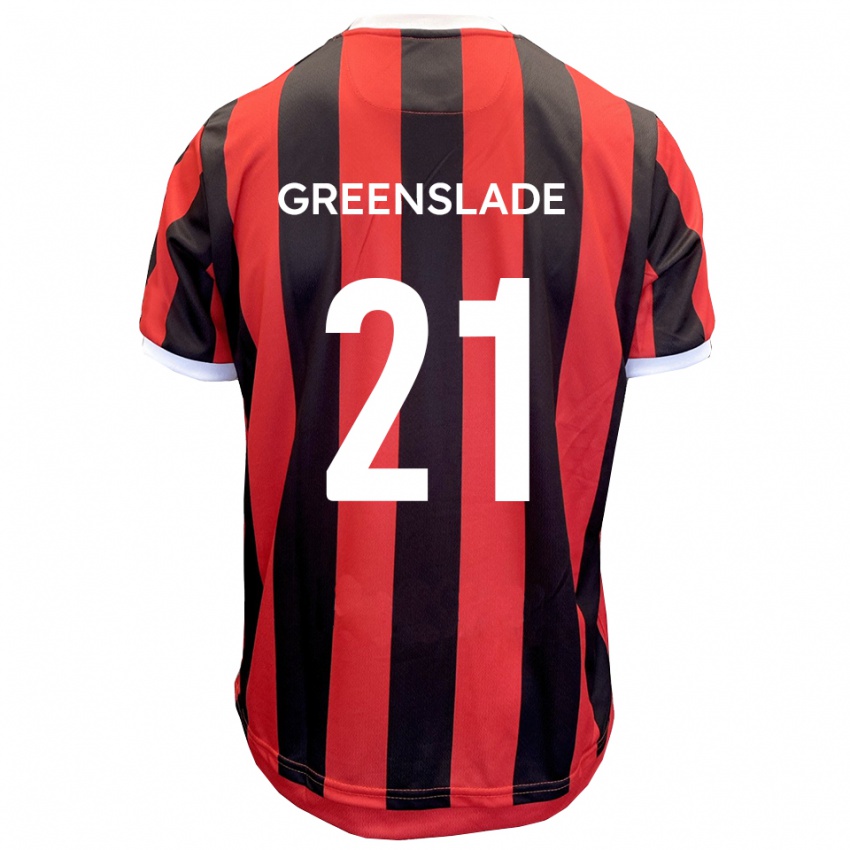 נשים הארווי גרינסלייד #21 אדום שחור הרחק ג'רזי 2025/26 חולצה קצרה