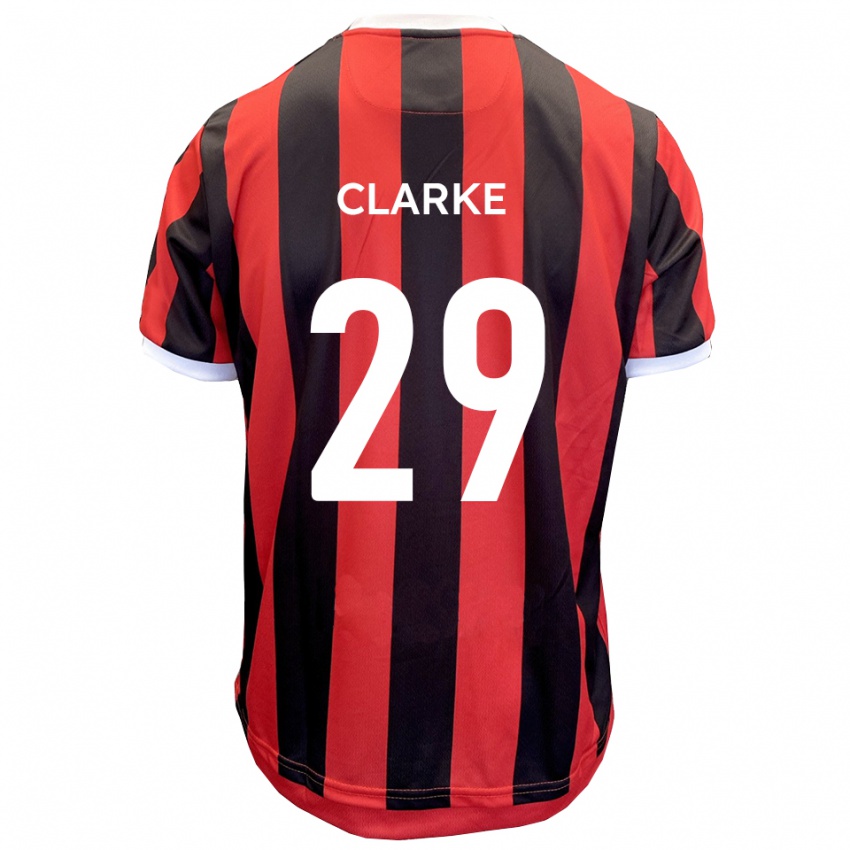 נשים ג'אהמארי קלארק #29 אדום שחור הרחק ג'רזי 2025/26 חולצה קצרה