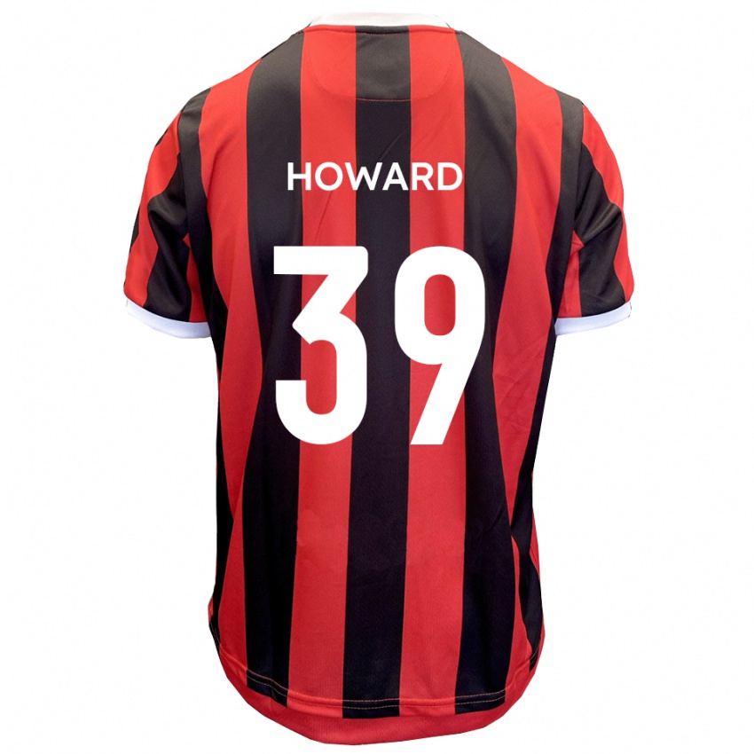 נשים Will Howard #39 אדום שחור הרחק ג'רזי 2025/26 חולצה קצרה