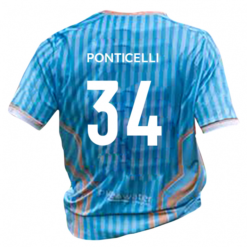 נשים ג'ורדן פונטיצ׳לי #34 שחור זהב הרחק ג'רזי 2025/26 חולצה קצרה