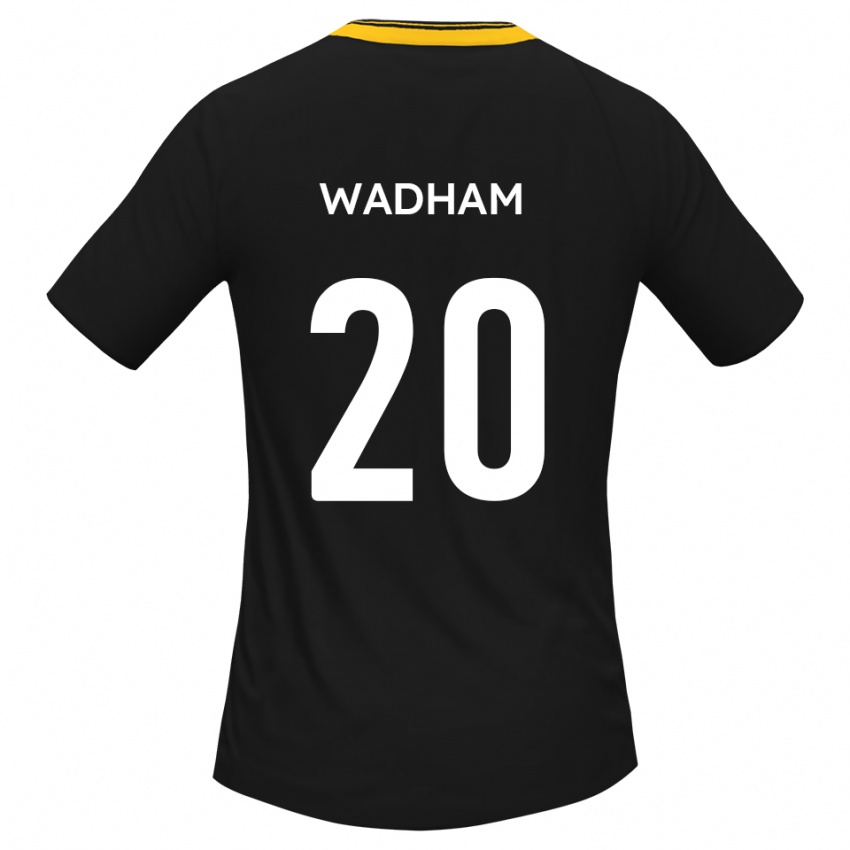 נשים ג׳ק וודהאם #20 שחור צהוב הרחק ג'רזי 2025/26 חולצה קצרה
