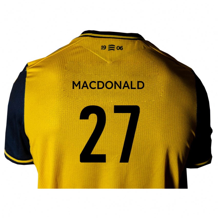 נשים באו מאסטרס-מקדונלד #27 צהוב שחור הרחק ג'רזי 2025/26 חולצה קצרה