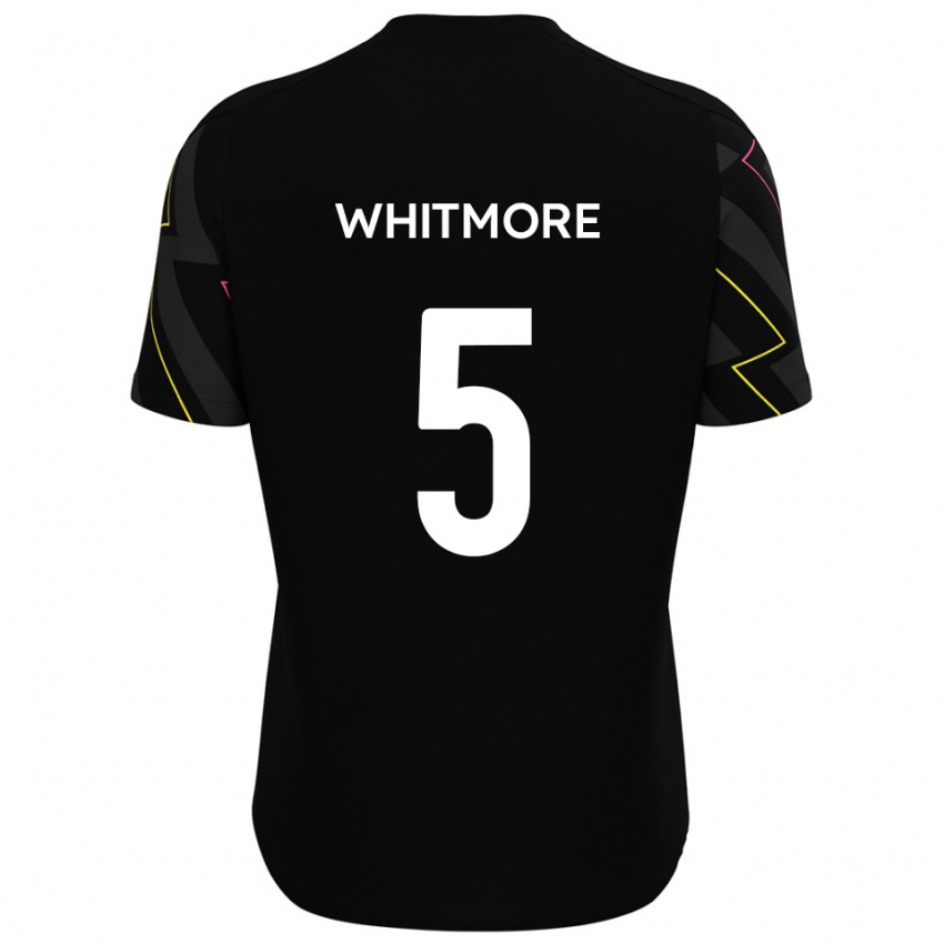 נשים אלכס ויטמור #5 שחור אפור הרחק ג'רזי 2025/26 חולצה קצרה