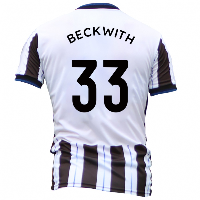 נשים סם בקווית׳ #33 לבן שחור הרחק ג'רזי 2025/26 חולצה קצרה