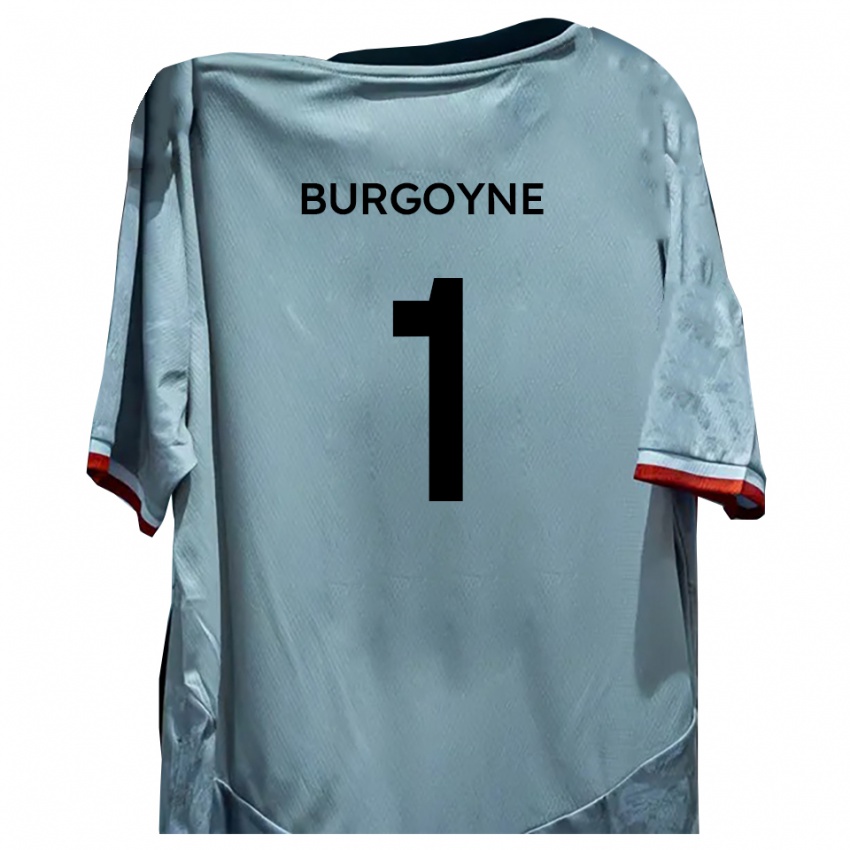 נשים הארי בורגוין #1 לבן שחור הרחק ג'רזי 2025/26 חולצה קצרה