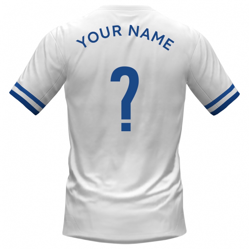 נשים השם שלך #0 לבן כחול הרחק ג'רזי 2025/26 חולצה קצרה