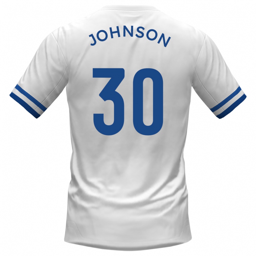 נשים Cody Johnson #30 לבן כחול הרחק ג'רזי 2025/26 חולצה קצרה