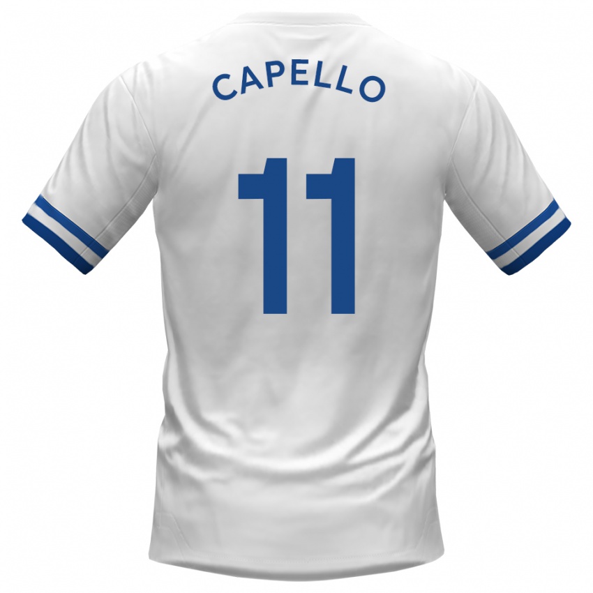 נשים אנג'לו קאפלו #11 לבן כחול הרחק ג'רזי 2025/26 חולצה קצרה