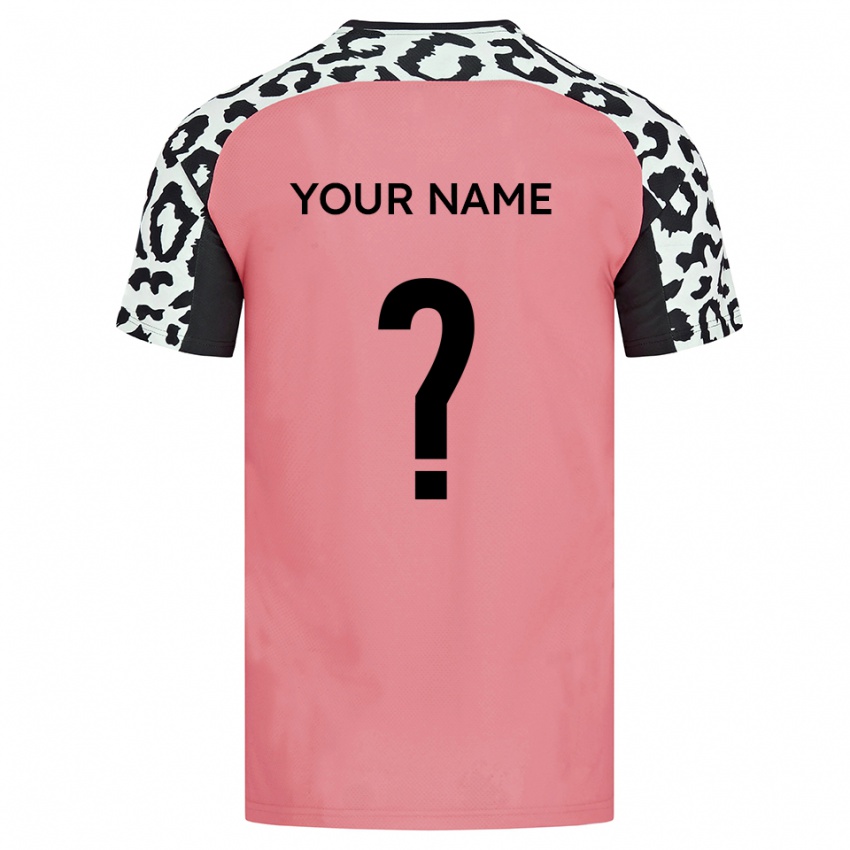 נשים השם שלך #0 ורוד שחור הרחק ג'רזי 2025/26 חולצה קצרה