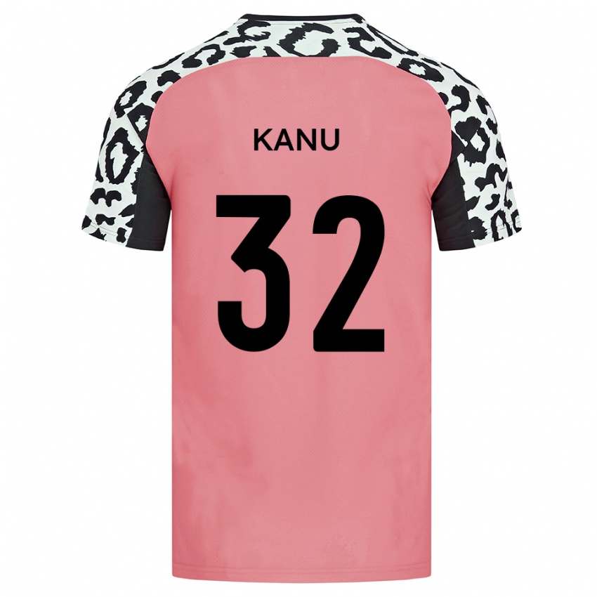 נשים אברהם קאנו #32 ורוד שחור הרחק ג'רזי 2025/26 חולצה קצרה