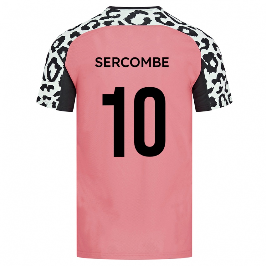 נשים ליאם סרקומב #10 ורוד שחור הרחק ג'רזי 2025/26 חולצה קצרה