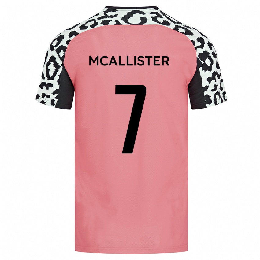 נשים קייל מקאליסטר #7 ורוד שחור הרחק ג'רזי 2025/26 חולצה קצרה