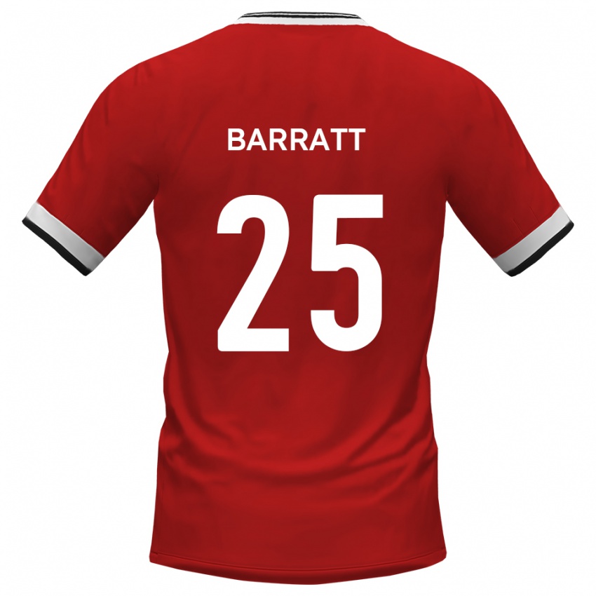 נשים סאם באראט #25 לבן שחור הרחק ג'רזי 2025/26 חולצה קצרה