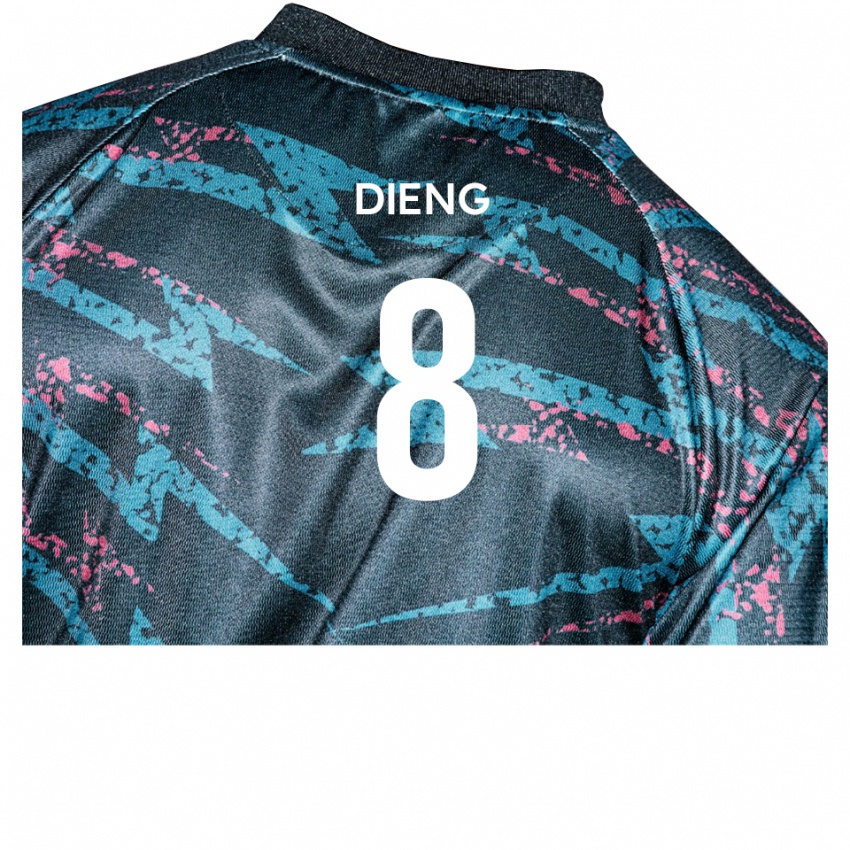 נשים טימוטה דיאנג #8 שחור נייבי הרחק ג'רזי 2025/26 חולצה קצרה