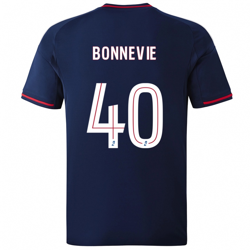 נשים קין בונווי #40 כחול נייבי אדום הרחק ג'רזי 2025/26 חולצה קצרה