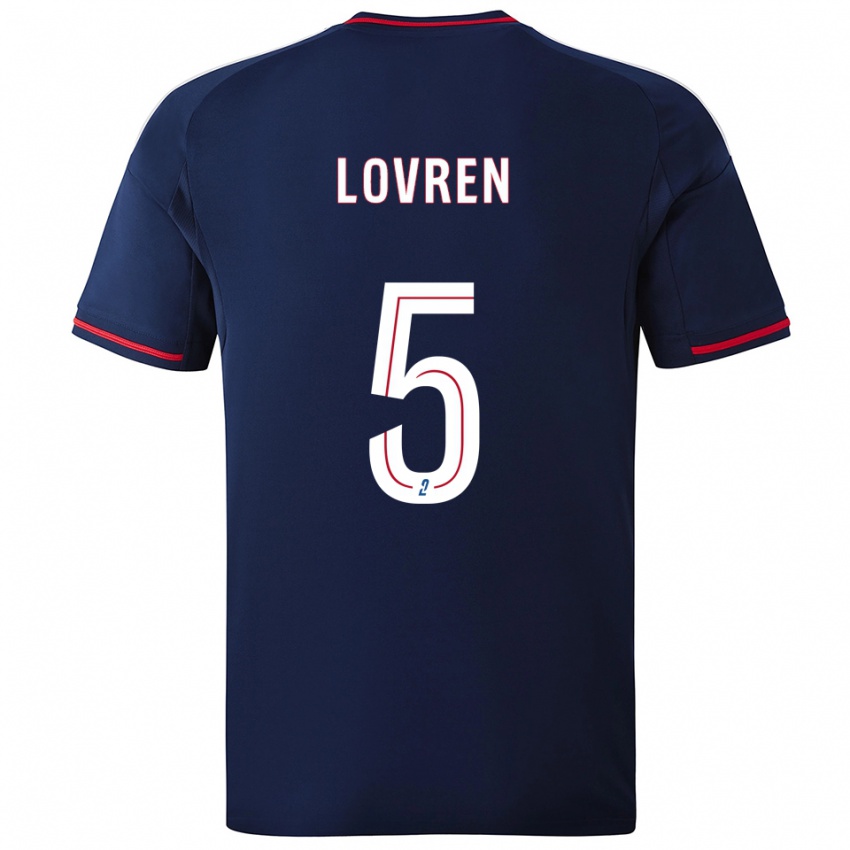 נשים דיאן לוברן #5 כחול נייבי אדום הרחק ג'רזי 2025/26 חולצה קצרה