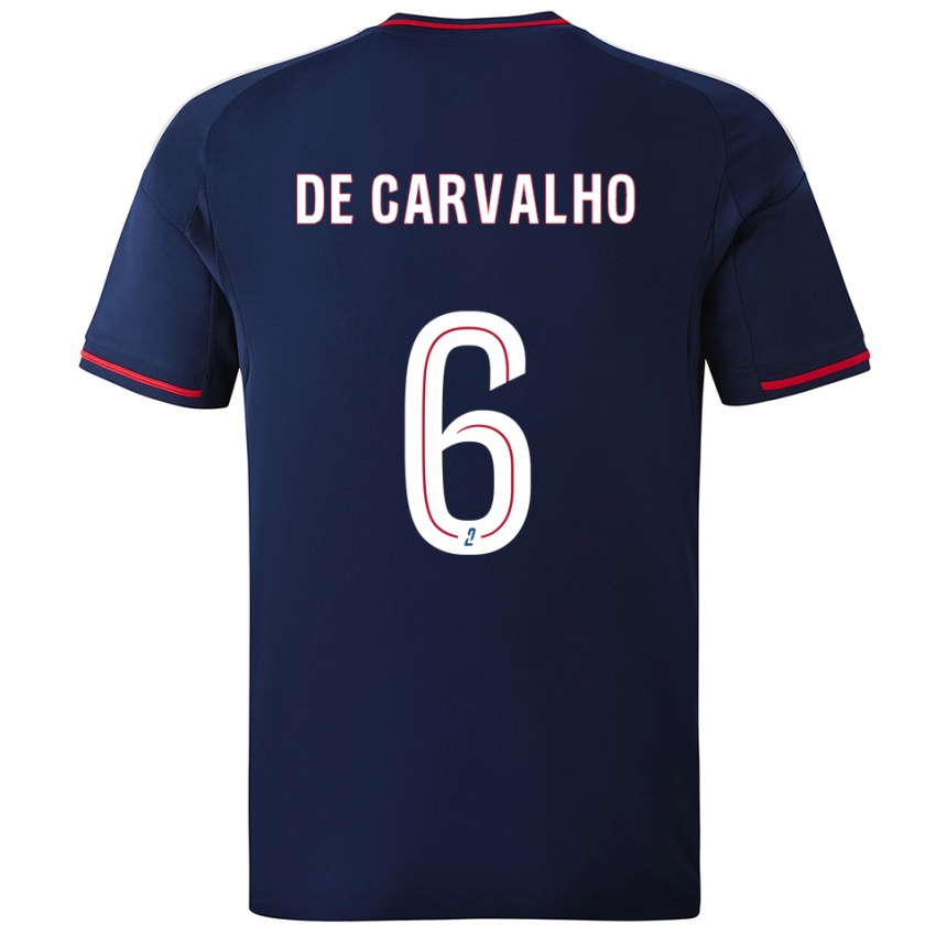 נשים מתייס דה קרבליו #6 כחול נייבי אדום הרחק ג'רזי 2025/26 חולצה קצרה