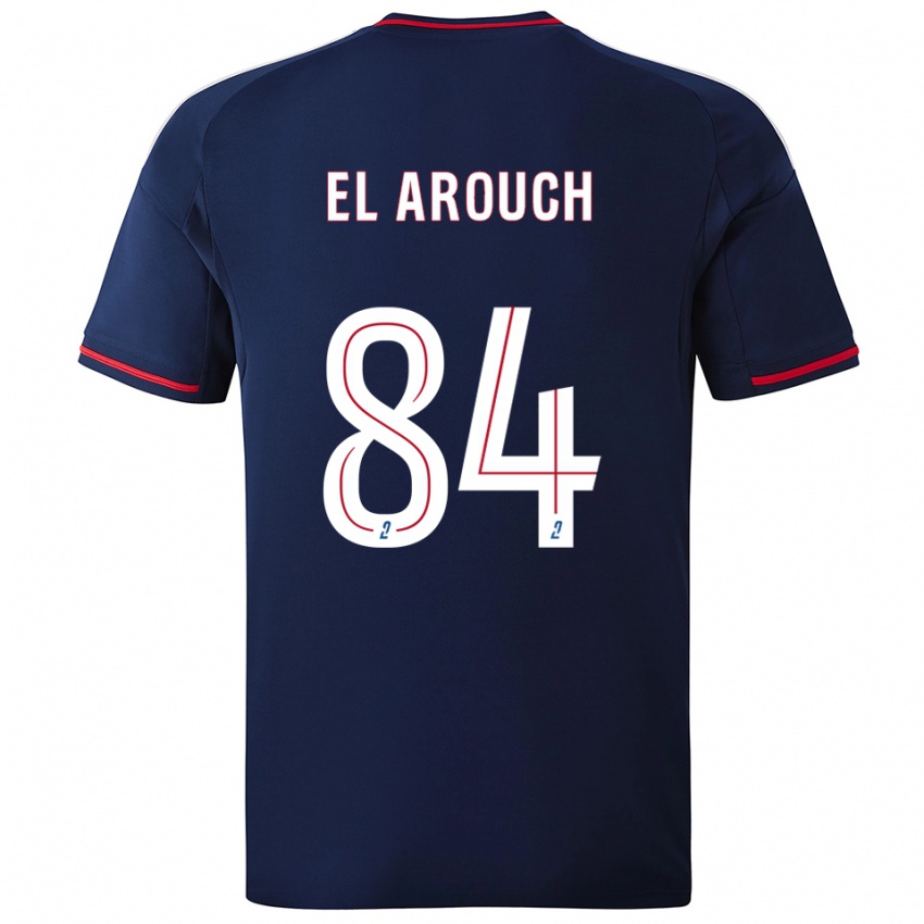 נשים מוחמד אל ארוך #84 כחול נייבי אדום הרחק ג'רזי 2025/26 חולצה קצרה