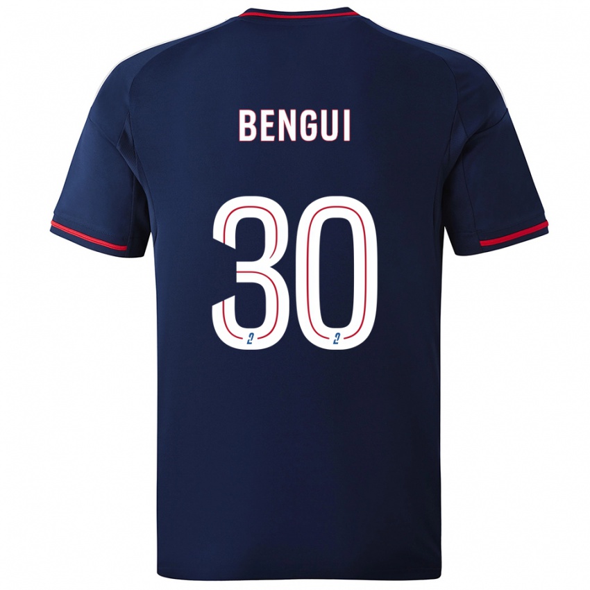 נשים ג'סטין בנגוי ז'ואאו #30 כחול נייבי אדום הרחק ג'רזי 2025/26 חולצה קצרה