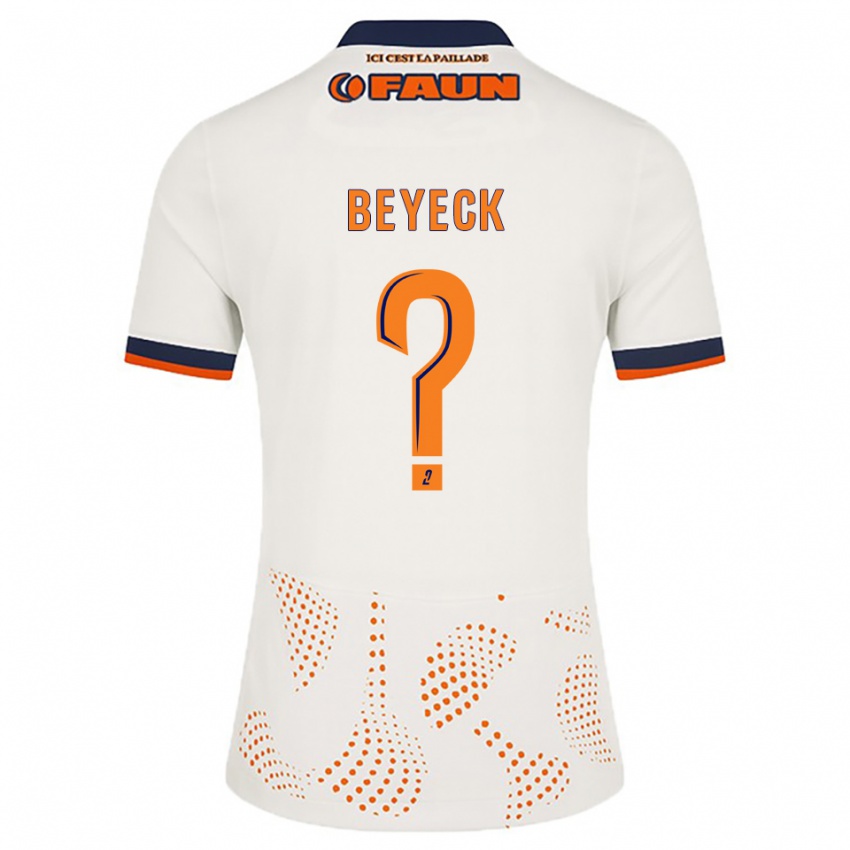 נשים Franck Beyeck #0 לבן כתום הרחק ג'רזי 2025/26 חולצה קצרה