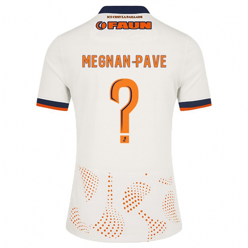 נשים Lacine Megnan-Pave #0 לבן כתום הרחק ג'רזי 2025/26 חולצה קצרה