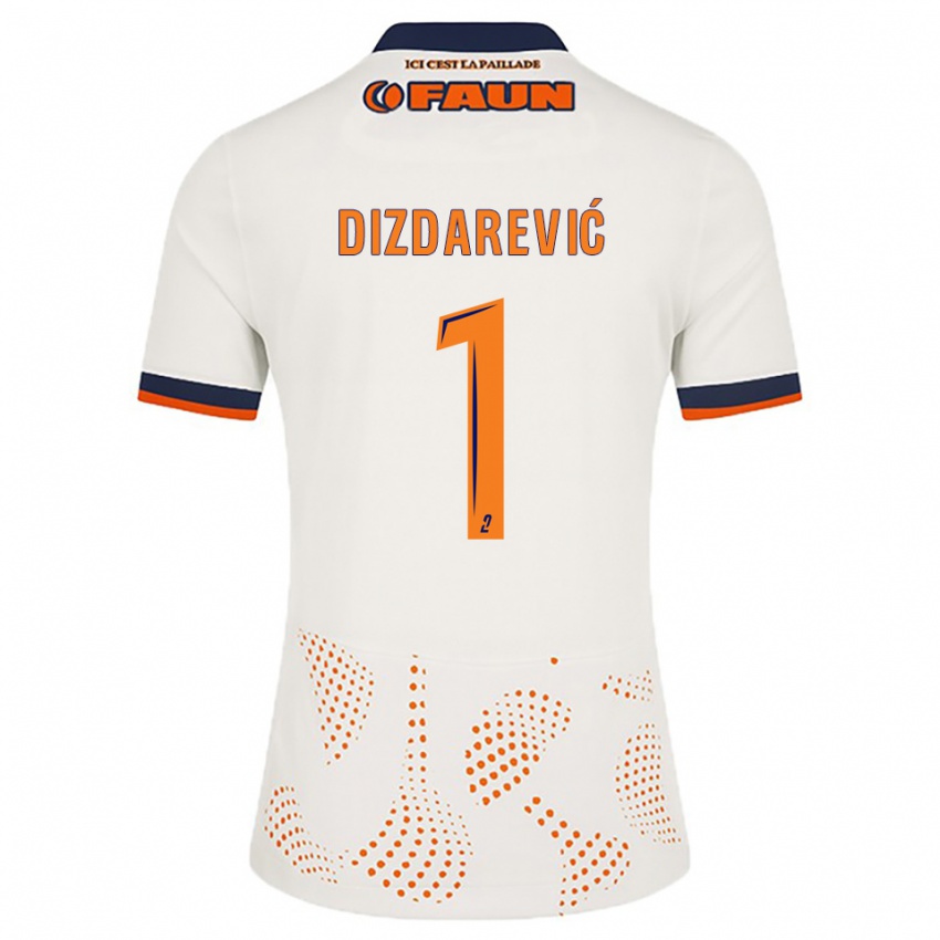 נשים בלמין דיזדרביץ' #1 לבן כתום הרחק ג'רזי 2025/26 חולצה קצרה