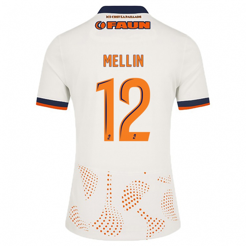 נשים Léo Mellin #12 לבן כתום הרחק ג'רזי 2025/26 חולצה קצרה