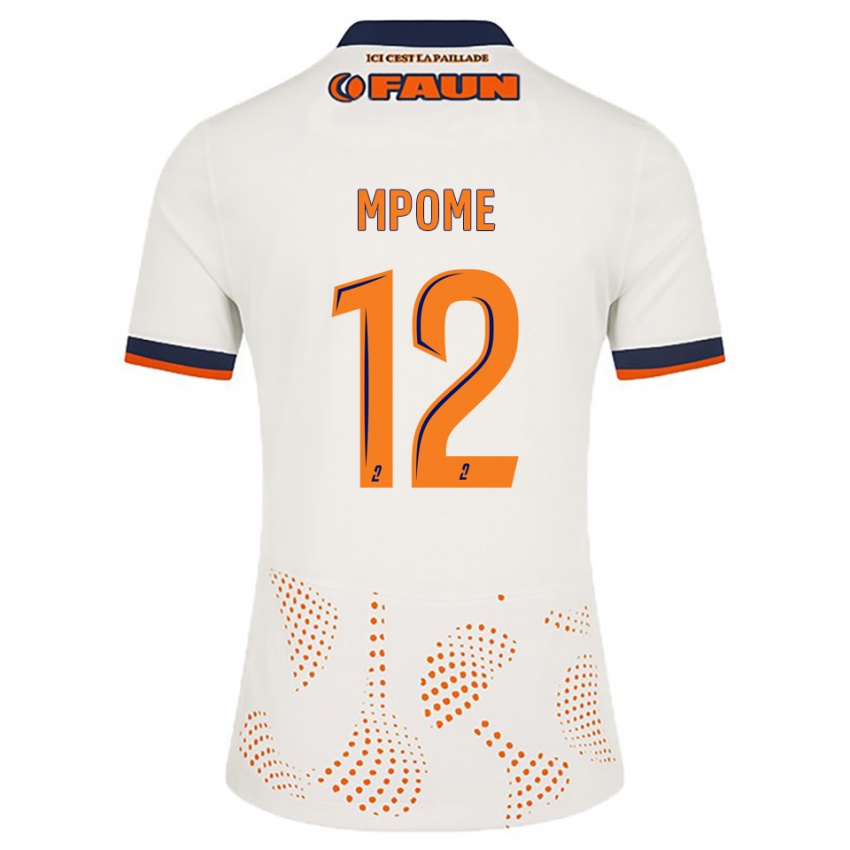 נשים מיליס מפום #12 לבן כתום הרחק ג'רזי 2025/26 חולצה קצרה