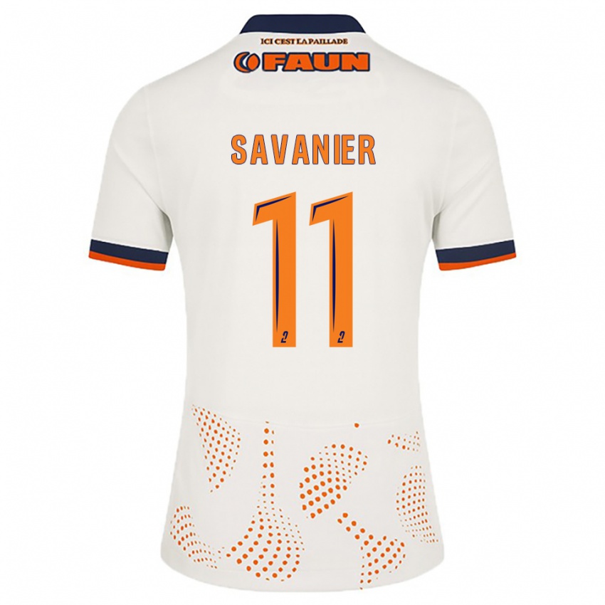 נשים טז'י סבנייה #11 לבן כתום הרחק ג'רזי 2025/26 חולצה קצרה